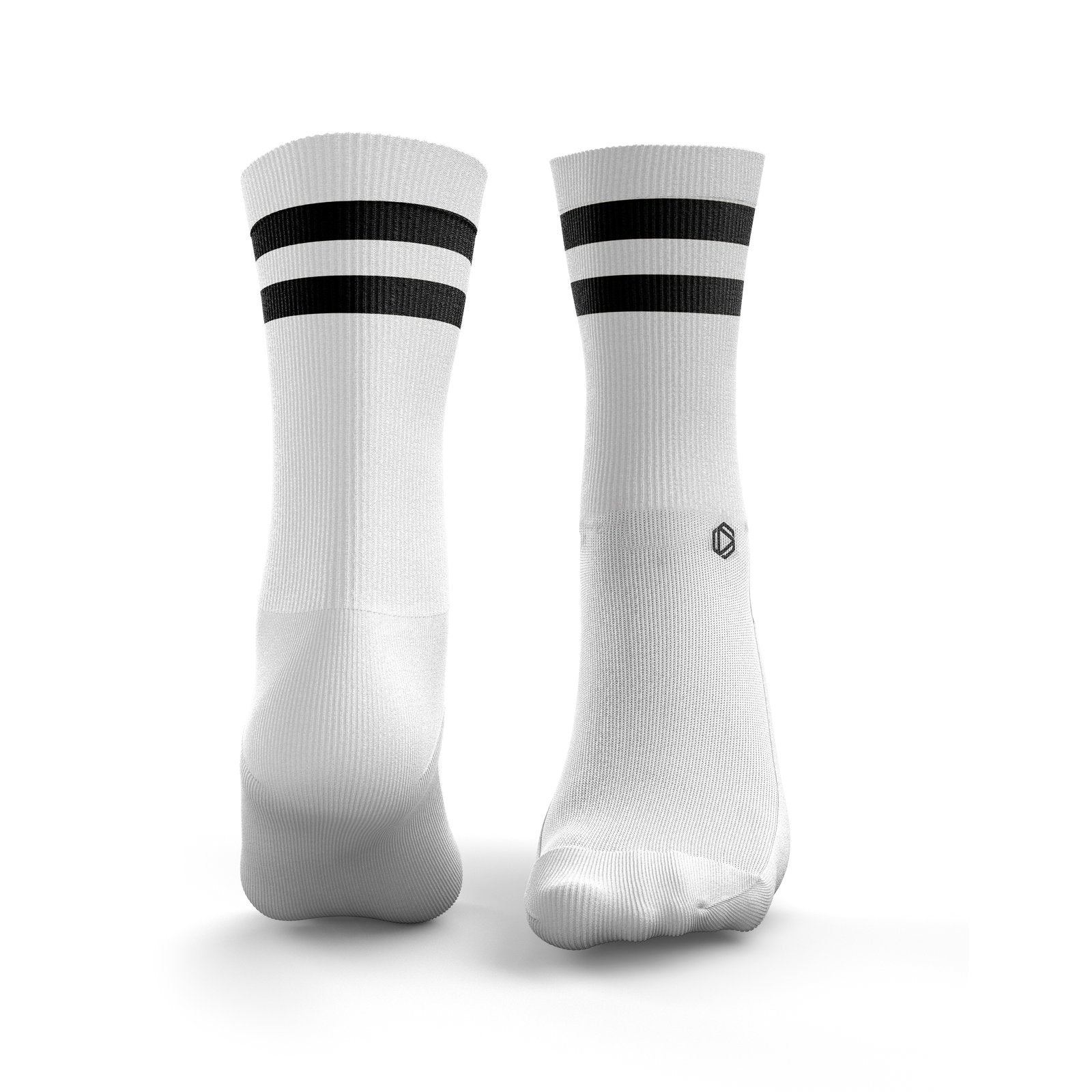 White Hexxee 2Stripe Socks