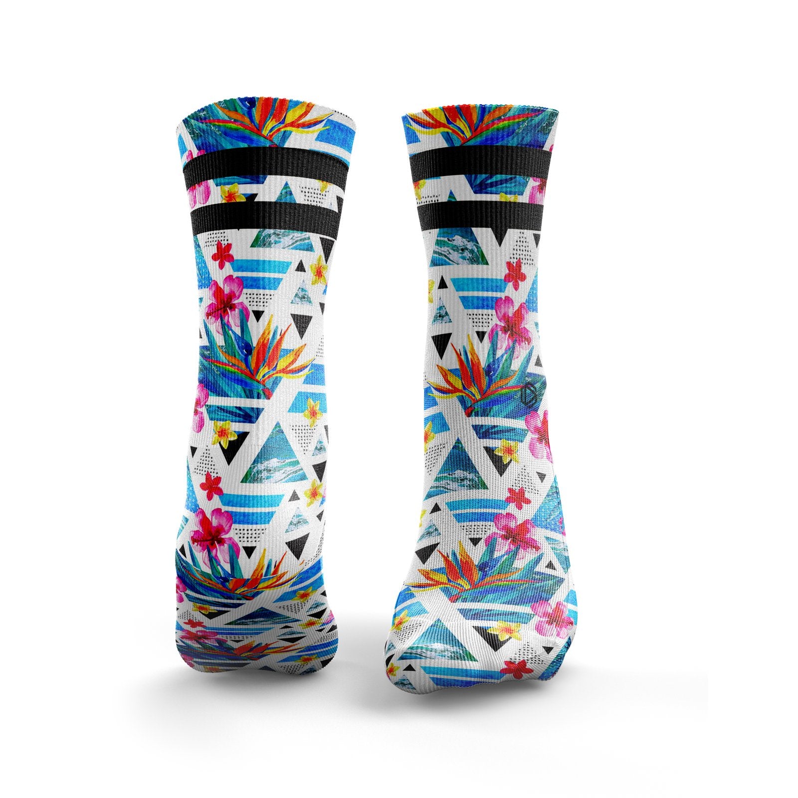 Tropical Geos 2Stripe Socks